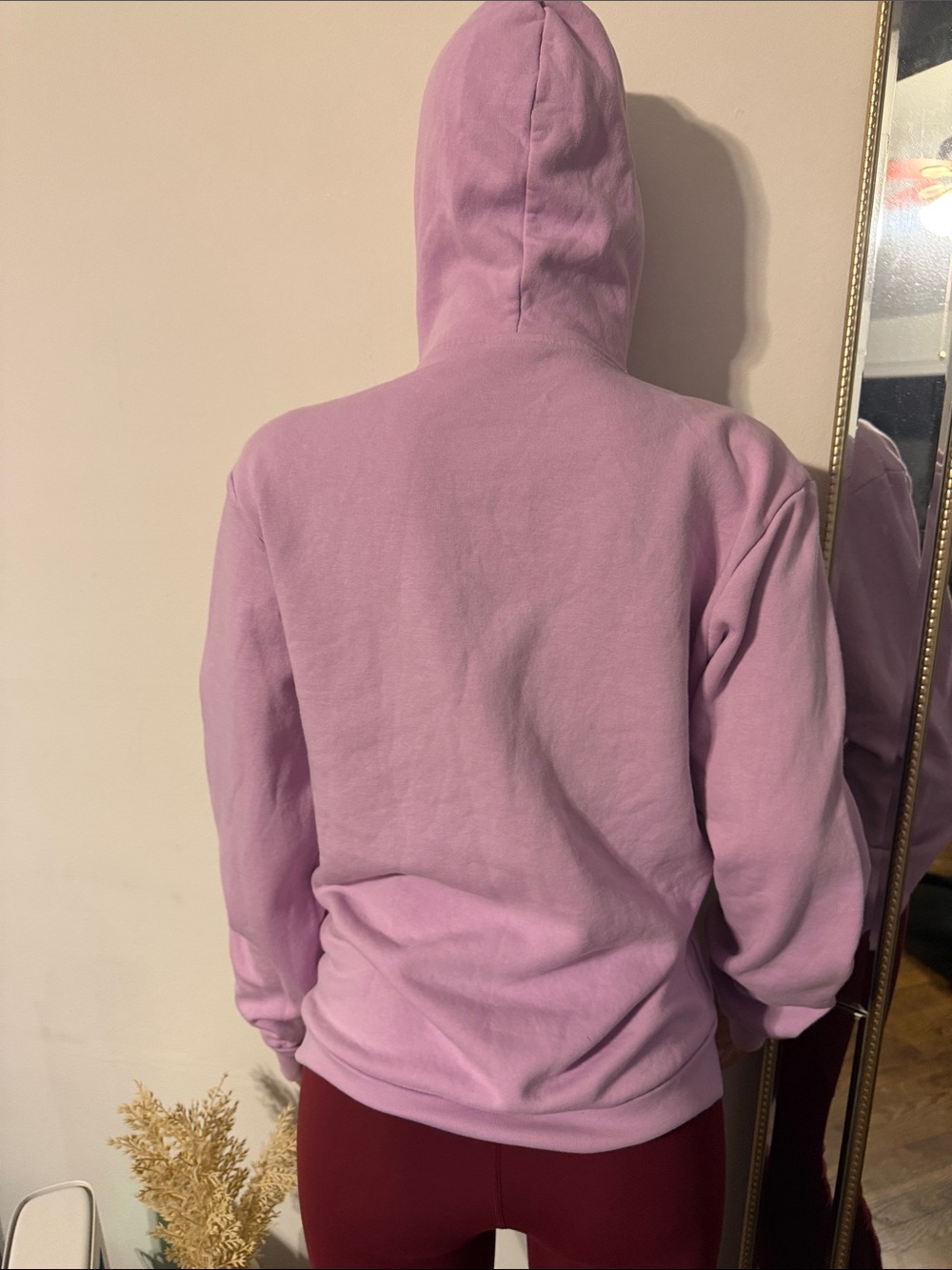 adidas Lavender/Pastel Purple Hoodie with Black Logo - Picture 4 of 4